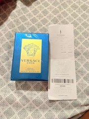 Versace Eros by Versace 3.4 oz Parfum Cologne for Men New In Box With Receipt