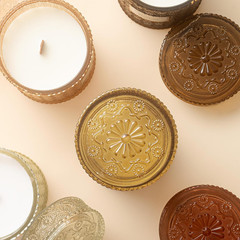 Ginger & White Musk Candle | Ginger, Lemongrass & Musk | 19 Oz Wooden Wick | Nat