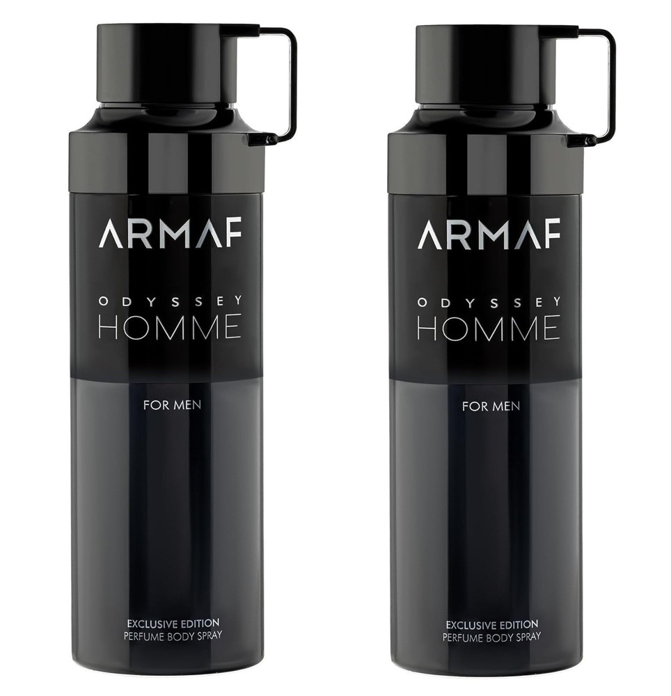 *PACK OF 2* ARMAF ODYSSEY HOMME for Men 6.8 oz 200 ml Perfume Body Spray