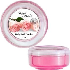 2 Pack Talc Free Body Powder for Women with Puff Rose Bouquet 5oz