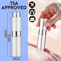 DPLASKA 6 Pack 8ML Empty Perfume Atomizer Cologne Travel Spray 6 Colors-A