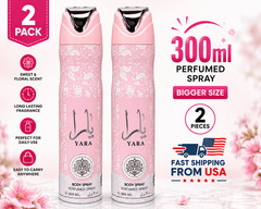 Yara Pink 300ml Body Spray 2 Pack