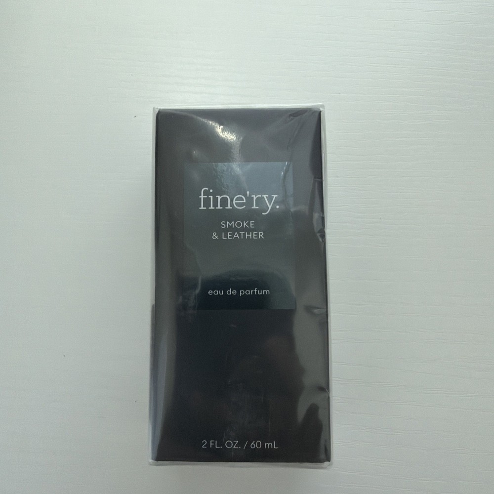 Fine’ry Men’s Eau De Parfum Cologne Smoke & Leather Finery 2 fl oz