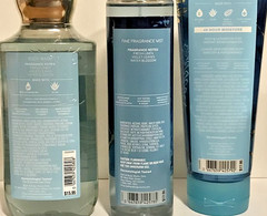 SALTWATER BREEZE fragrance mist + cream + body wash 3pc gift wrap Bath Body Work