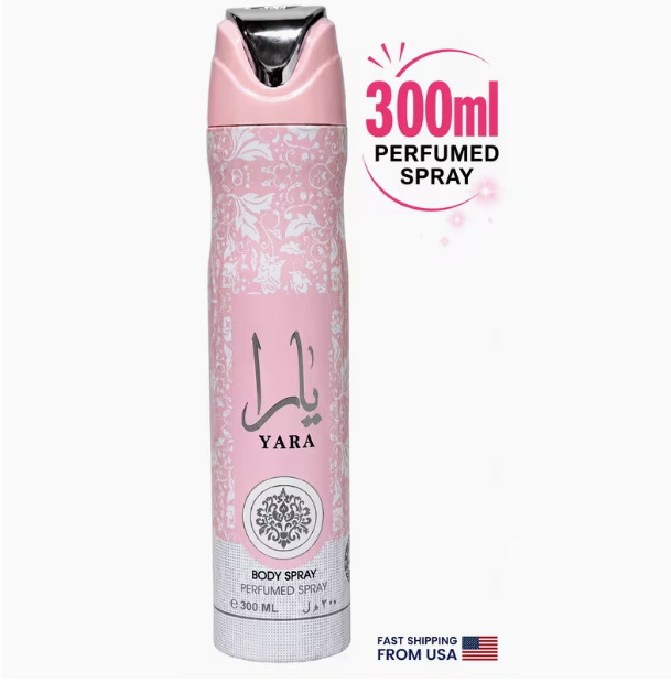 Yara Pink 300ml Body Spray – Long Lasting Fragrance Mist for Women