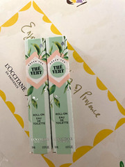 L’Occitane THE VERT Green Tea Roller ball Roll-On 10ml, 33 oz. Set of 2 NIB