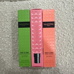 Valentino Donna Born in Roma Go Spray Trio Green Coral Pink 3x10ml EDP NEW