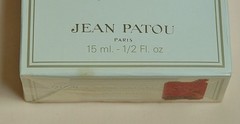 Vtg 1977 JOY by JEAN PATOU splash PURE PARFUM 1/2 oz 15 ml Yellowed box SEALED