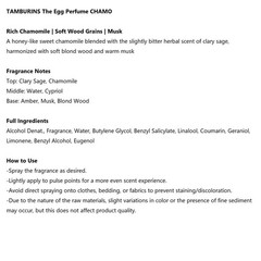 TAMBURINS The Egg Perfume #CHAMO 14ml K-Beauty