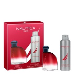 Nautica Color Red 1.6 fl oz EDT + 5.9 Deodorizing 3.85 Fl Oz (Pack of 2)