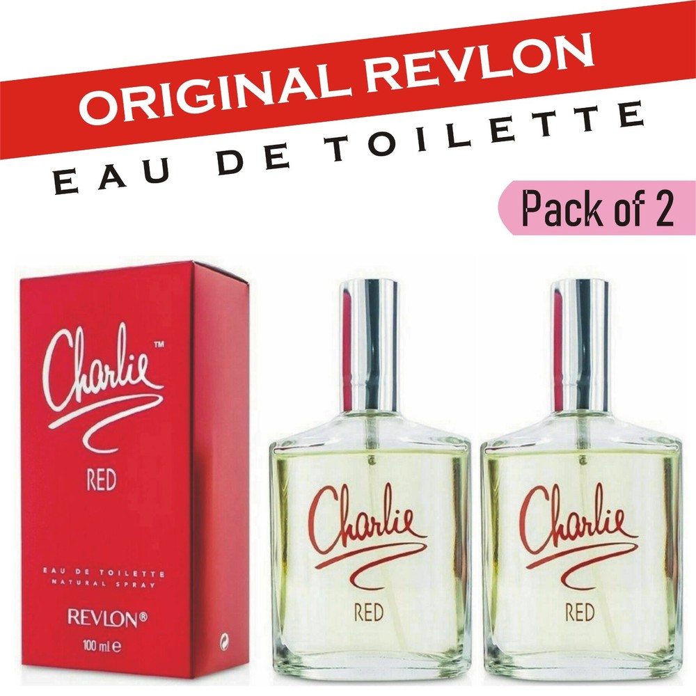 CHARLIE RED by REVLON Perfume 3.4 / 3.3 oz EDT For Women ( Pack of 2 )