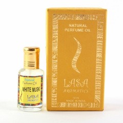 Lasa Aromatics Natural Perfume Oil White Musk Long Lasting Unisex Fragrance 10ML