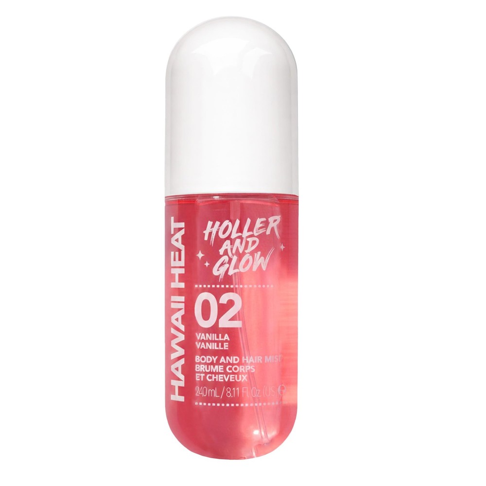 Holler And Glow Hawaii Heat Body & Hair Mist, Warm Vanilla, Peony & Amber Sce…