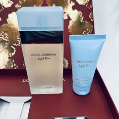 Dolce & Gabbana Light Blue 2 Pc Women Gift Set, 3.3 oz EDT& 1.7 oz Body Cream