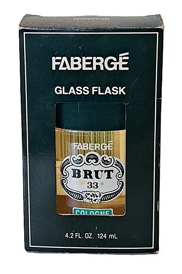 Vtg NOS Mens Faberge Brut Cologne in Box