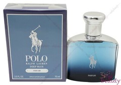 Ralph Lauren Polo Deep Blue Parfum 2.5oz/75ml Spray for Men New In Box
