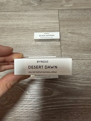 LOT OF 4 BYREDO BLACK SAFFRON, DESERT DAWN EAU DE PARFUM 2ML/0.07OZ