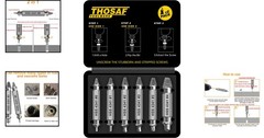 DIY Essential – 6-Piece Screw Extractor Set for Quick Removal of Stripped Screws