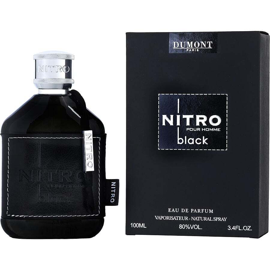 Nitro Black Pour Homme EDP Spray 3.4 Oz For Men by Dumont