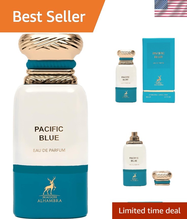Pacific Blue Eau De Parfum 2.7 Fl Oz – Unisex Fragrance for All Occasions