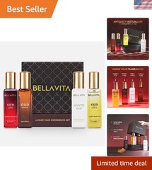 4x20ml BellaVita OUD Gift Set – Exotic Unisex Perfumes with Long-lasting Essence
