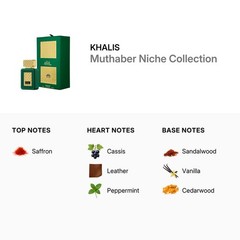 Khalis Men’s Muthaber Niche Collection EDP Spray 3.4 oz Fragrances 6290360815251