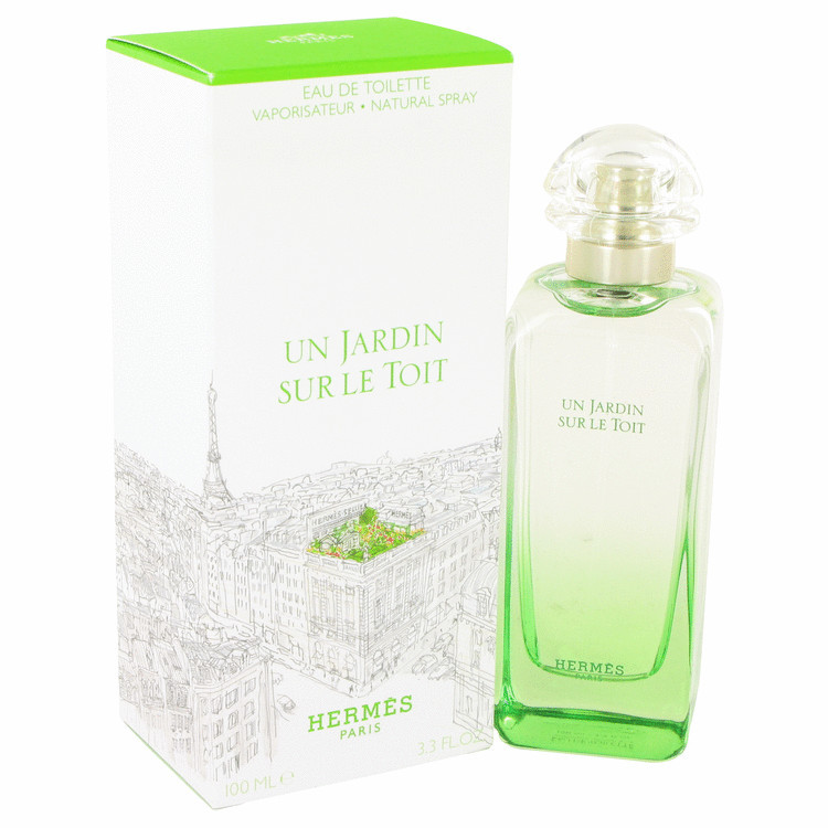Hermes Un Jardin Sur Le Toit Perfume 3.4oz Eau De Toilette Spray MSRP $137 NIB