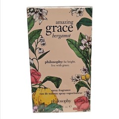 Philosophy Amazing Grace Bergamot Spray Fragrance Eau de Toilette 4oz Sealed