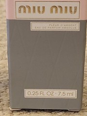 Miu Miu Fluer D’Argent Eau De Parfum Absolue 0.25floz/7.5ml