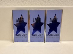 3 Mugler Angel Stellar Eau De Parfum Lumineuse Spray Vial Samples 1.2ml NEW