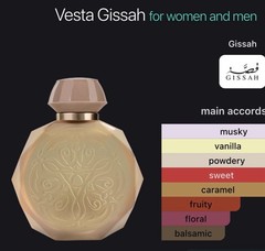 Gissah Vesta Unisex Fragrance | Vanilla Sweet Floral Fruity Scent