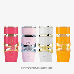Lattafa Yara Collection EDP For Women 0.17 Fl Oz x 4 PCS GIFT SET MSRP $49.99