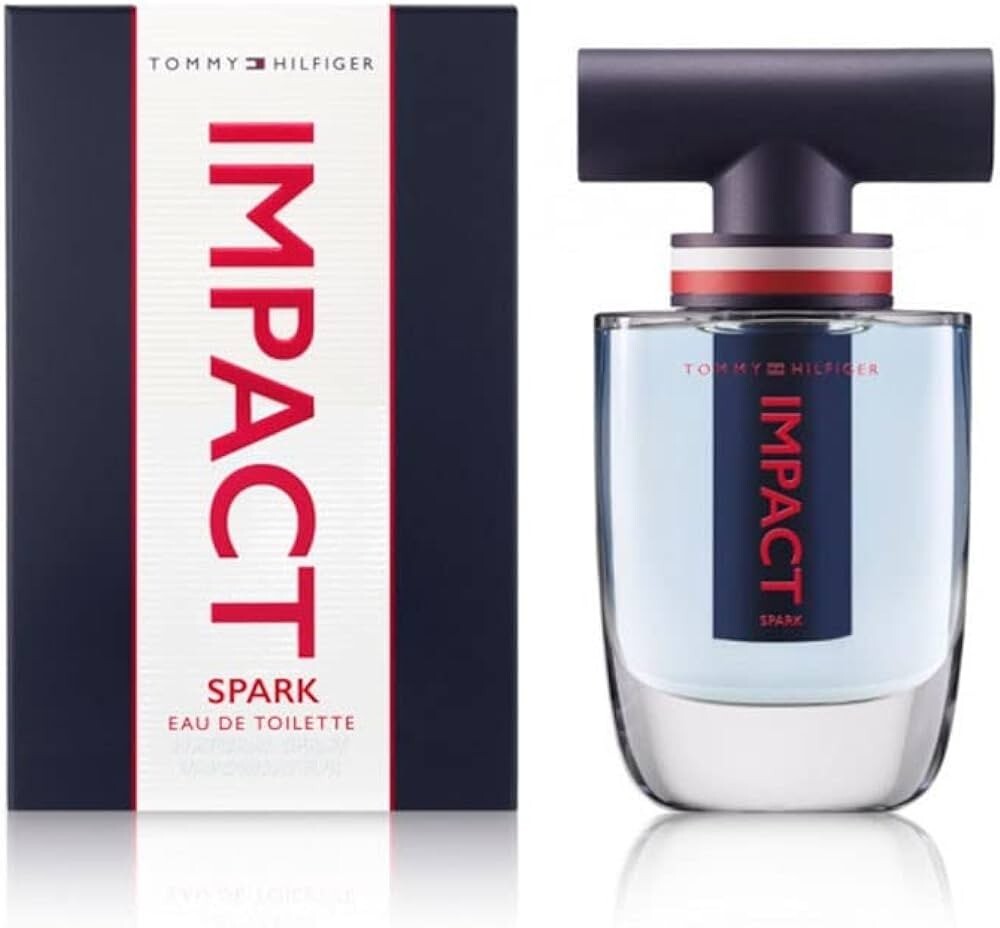 Men TOMMY HILFIGER IMPACT SPARK Cologne 3.4 oz Edt Spray +Travel New in Box