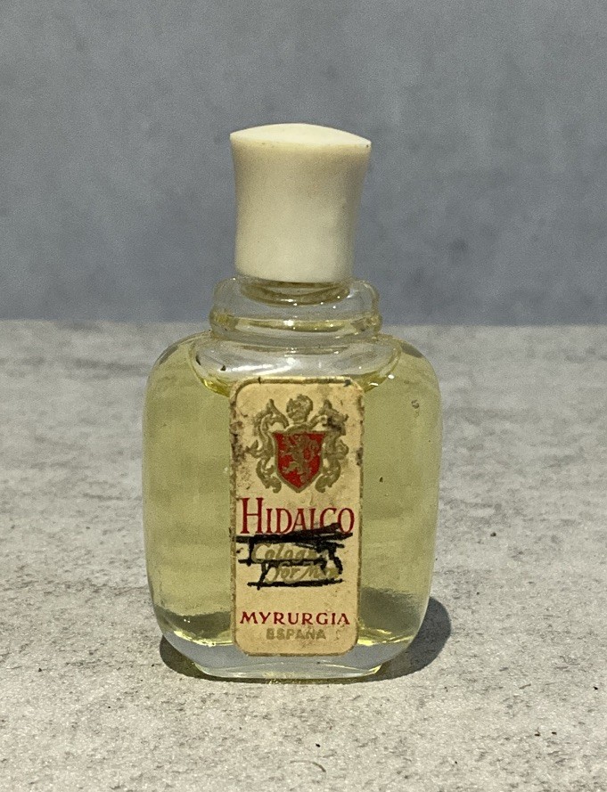 Vintage Myrurgia Hidalgo Eau De Cologne Splash Made in Spain Mini Bottle