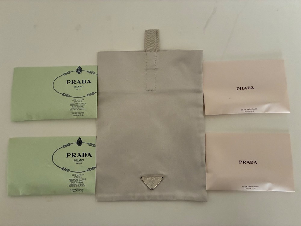 Prada Luxury Sample Set & Satin Pouch – Infusion d’Iris & Tendre Eau De Parfum