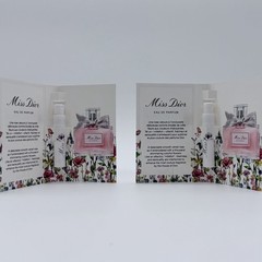 2 X Dior Miss Dior Eau De Parfum Samples 1ml Each