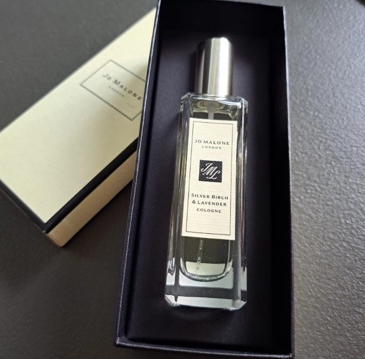 Jo Malone Silver Birch & Lavender Cologne 1oz/30ml Spray Unisex New In Box -US