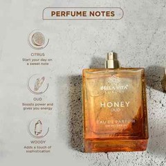 Bella Vita Luxury Honey Oud Unisex EAU DE Perfume Long Lasting 100ml