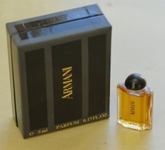 Vtg ARMANI Black Classic Women * splash PURE PARFUM 5 ml .17 oz OLD MINIATURE