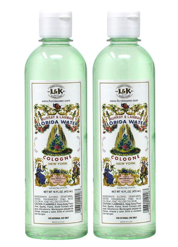 Florida Water (Agua Florida) Cologne Plastic Bottles 16 fl. oz. (2 BOTTLES)