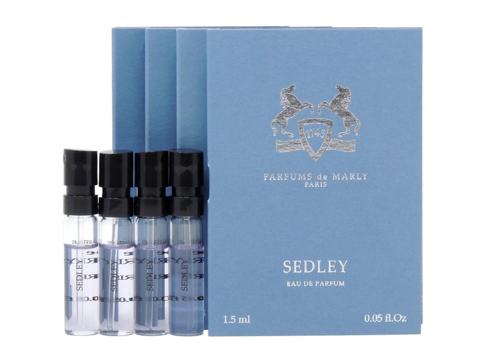 PDM PARFUMS DE MARLY SEDLEY EDP 1.5ml .05fl oz x 4 COLOGNE PERFUME SAMPLES