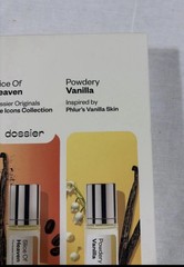 Dossier Everyday Icons Perfume Trio Set Ambery Saffron Slice Of Heaven Powdery