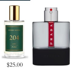 FM Fragrances 204 Inspired By Prada Luna Rossa Carbon Unisex 1.7 Oz Perfume NIB