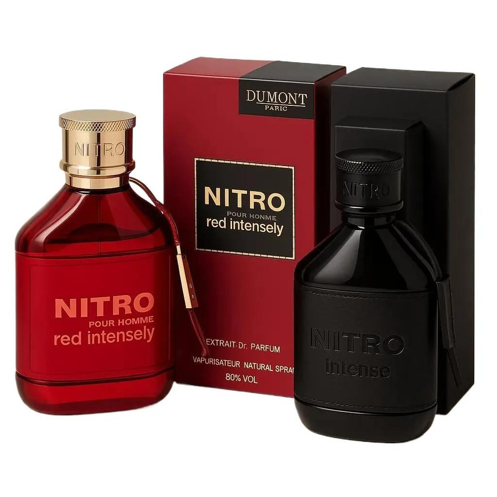 Dumont Nitro Red Intensely and Nitro Intense Men’s EDP 3.4oz