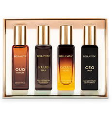 Bella Vita Luxury Men’s Perfume Gift Set 4 x 20ml CEO Oud Klub GOAT EDP