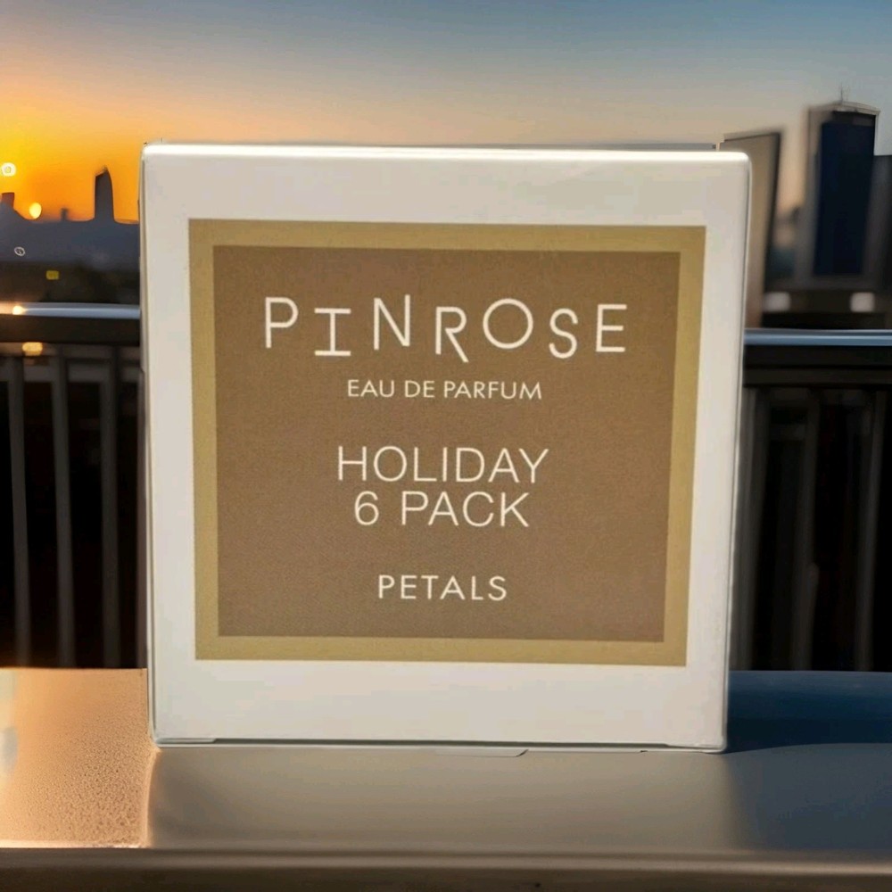 4 Pinrose Eau De Parfum Holiday 6 Pack Petals (24) FRAGRANCE TOWELETTES NIB