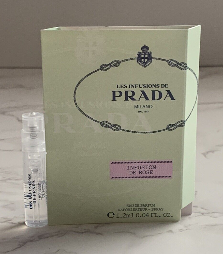 PRADA LES INFUSIONS DE ROSE EDP TRAVEL SIZE SAMPLE 0.04FL. OZ. / 1.2ML