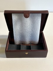 Vintage Aramis Faux Leather Box With 3-Piece Gift Set New Old Set