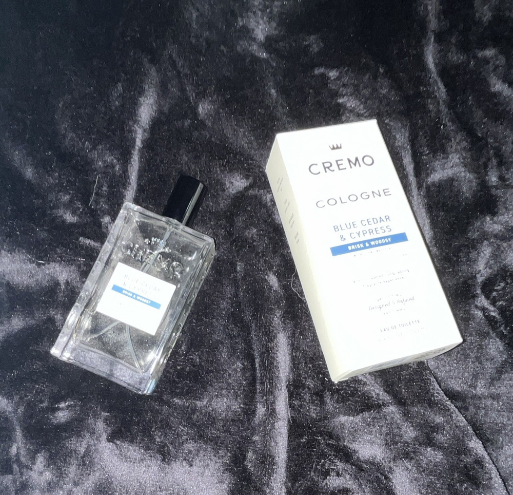 Cremo Blue Cedar & Cypress Eau de Toilette Spray Cologne 3.4 fl oz