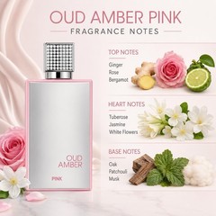 FC OUD Amber Pink Unisex Perfume, Cologne for Men and Women 3.4 Fl. Oz. Eau d…